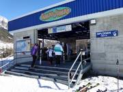 Embarquement soigné dans la télécabine