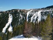 Vue sur les pentes nord de Peak 9