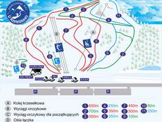 Plan des pistes Nartraj – Chrzanów