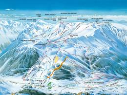 Plan des pistes Alpe du Grand-Serre – La Morte