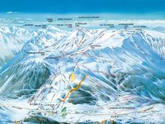 Plan des pistes Alpe du Grand-Serre – La Morte