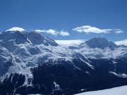 Vue sur le domaine skiable Corvatsch/Furtschellas