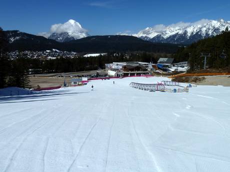 Domaines skiables pour les débutants dans le massif du Karwendel – Débutants Rosshütte – Seefeld