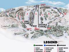 Plan des pistes Mount Baldy – Thunder Bay