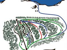 Plan des pistes Gruvbacken