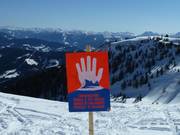 Avertissement de danger à la fin du domaine sécurisé