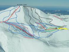 Plan des pistes Mt. Lyford