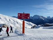Signalisation dans le domaine skiable