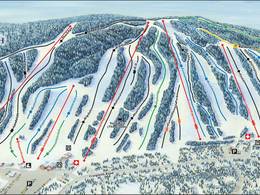 Plan des pistes Craigleith Ski Club