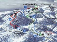 Plan des pistes Oberau (Berchtesgaden)
