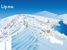 Plan des pistes Lipno