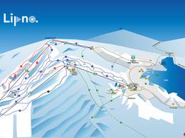 Plan des pistes Lipno