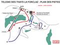 Plan des pistes Les Thays – La Forclaz
