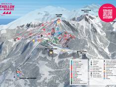 Plan des pistes Thollon les Mémises