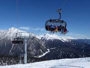 Vue sur le domaine skiable depuis le Steinermandl
