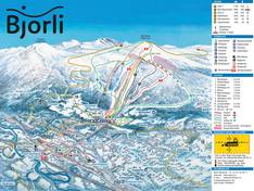 Plan des pistes Bjorli