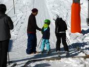 Personnel attentif aux téléskis