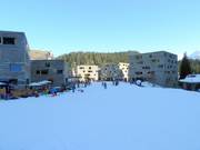 Le rocksresort directement sur la piste