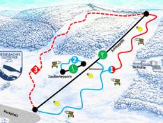 Plan des pistes Hesselbacher Gletscher – Bad Laasphe