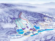 Plan des pistes Lądek-Zdrój