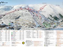 Plan des pistes Myrkdalen