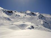 Zones freeride au Gemsstock
