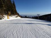 Piste facile Lella jusqu'à la station de la vallée