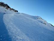 Des pistes exigeantes et des terrains non sécurisés sur la Marmolada