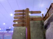 Signalisation dans le hall de ski Ski Egypt