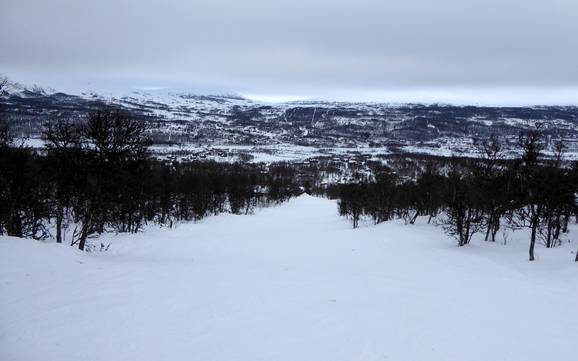 La plus haute gare aval aux Funäsfjällen – domaine skiable Tänndalsvallen