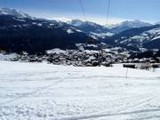Vue sur les hébergements à Falera