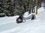 L’un des rares canons à neige de Big White