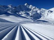 Très bonne préparation des pistes à Splügen