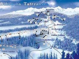 Plan des pistes Wysoki Wierch – Bukowina Tatrzańska