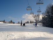 Piste facile au télésiège Adler
