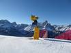 Fiabilité de l'enneigement Alpes carniques (Karnischer Hauptkamm) – Fiabilité de l'enneigement 3 Zinnen Dolomites – Monte Elmo/Stiergarten/Croda Rossa/Passo Monte Croce
