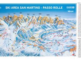 Plan des pistes San Martino di Castrozza