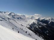 Vue de Thyon en direction de Siviez