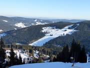 Vue sur les pistes Javor