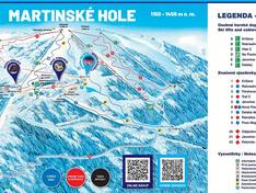 Plan des pistes Martinské Hole