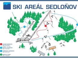 Plan des pistes Sedloňov