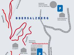 Plan des pistes Obersalzberg
