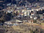 Vue sur la station de Cavalese