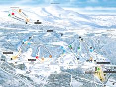Plan des pistes Edsåsdalen