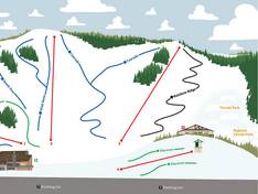 Plan des pistes Snow Valley – Edmonton