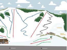 Plan des pistes Snow Valley – Edmonton