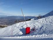 Lance à neige dans le domaine skiable Monte Bondone