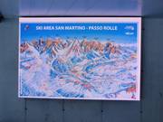 Plan des pistes avec informations d'exploitation à la station de vallée