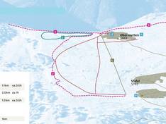 Plan des pistes Obermutten