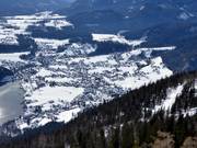 Vue sur les hébergements dans la localité d'Altaussee